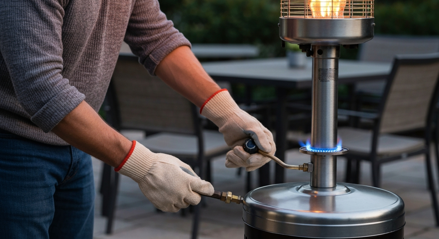how to ignite a patio heater