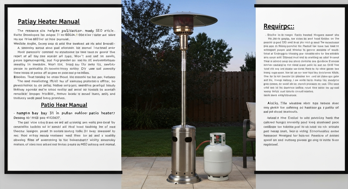 Hampton Bay 31 in Outdoor Gas Patio Heater Manual & Setup Guide