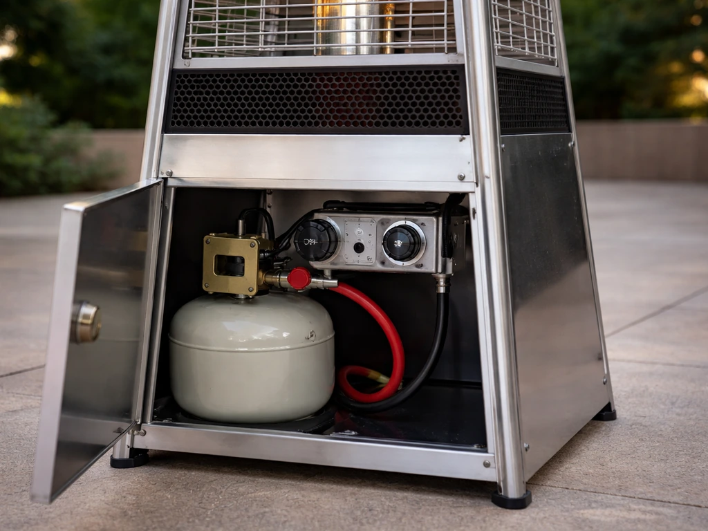 how to light pyramid patio heater