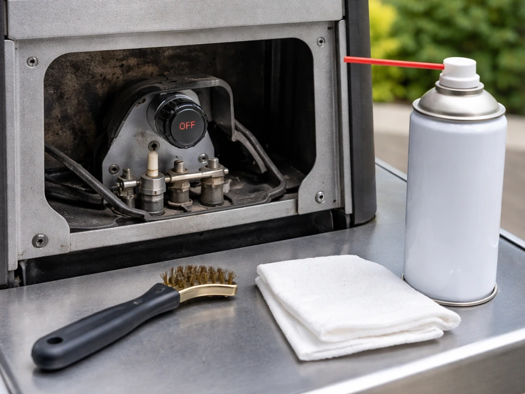 how to clean pilot tube on patio heater