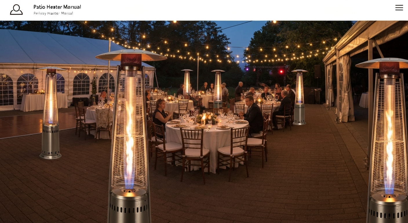 How Many Patio Heaters Do I Need for Wedding Receptions
