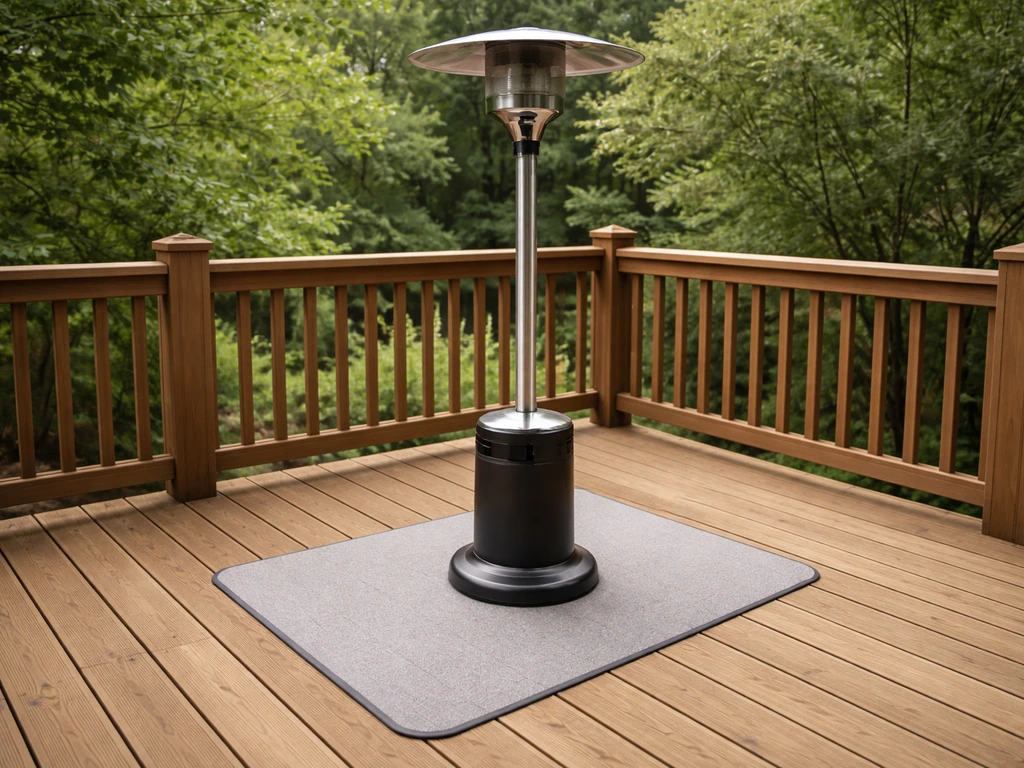 can patio heaters be used on a deck