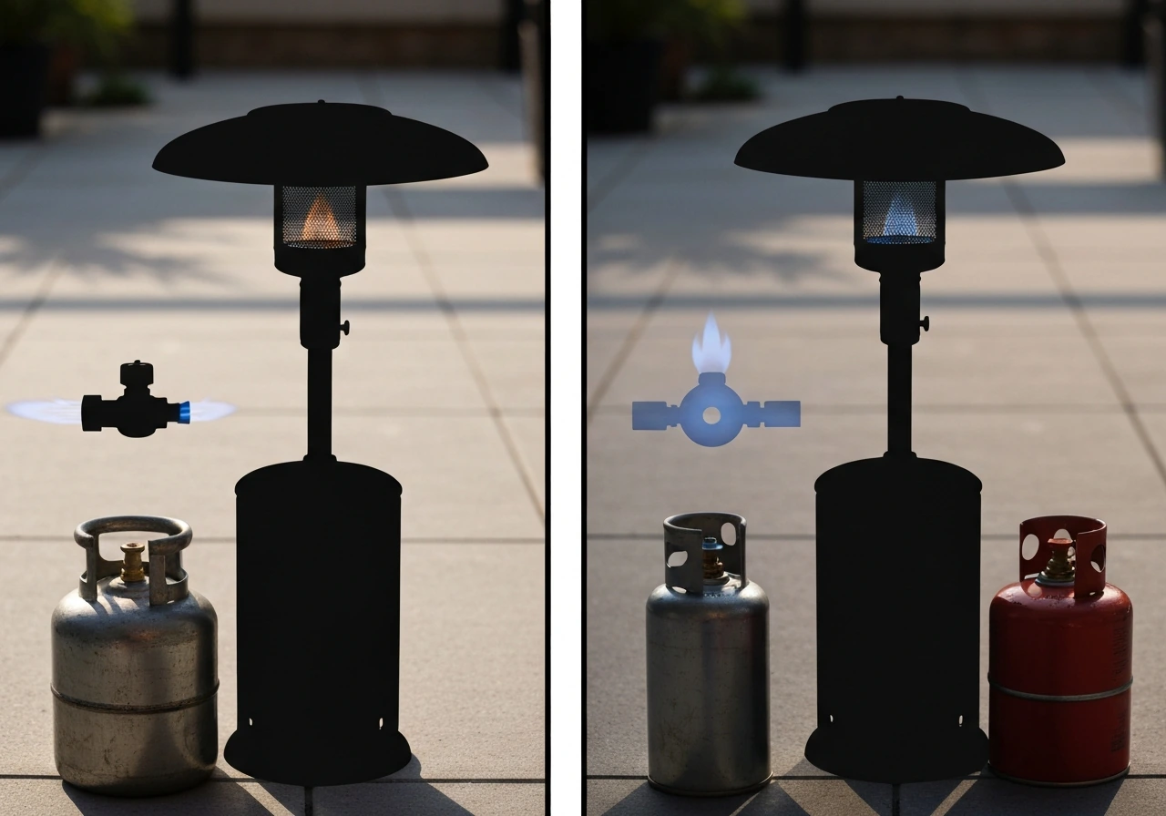 natural gas vs propane patio heater